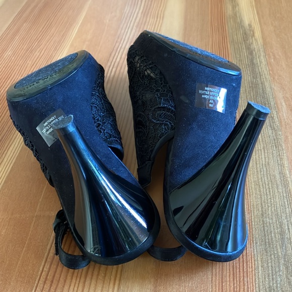 Nine West Lace Heels Size 9 - Picture 5 of 7